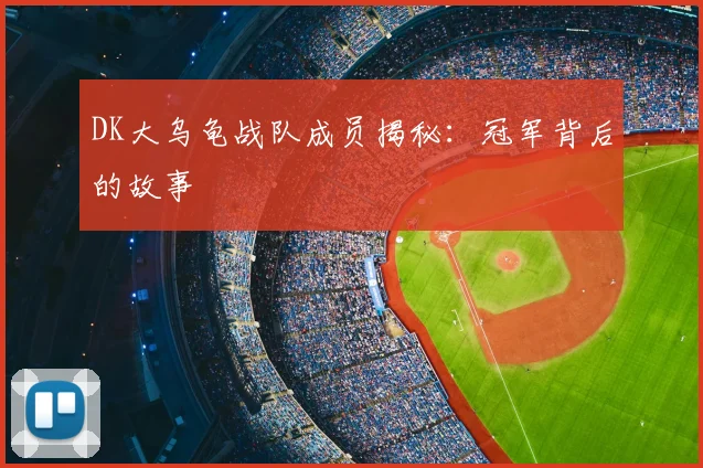 DK大乌龟战队成员揭秘：冠军背后的故事